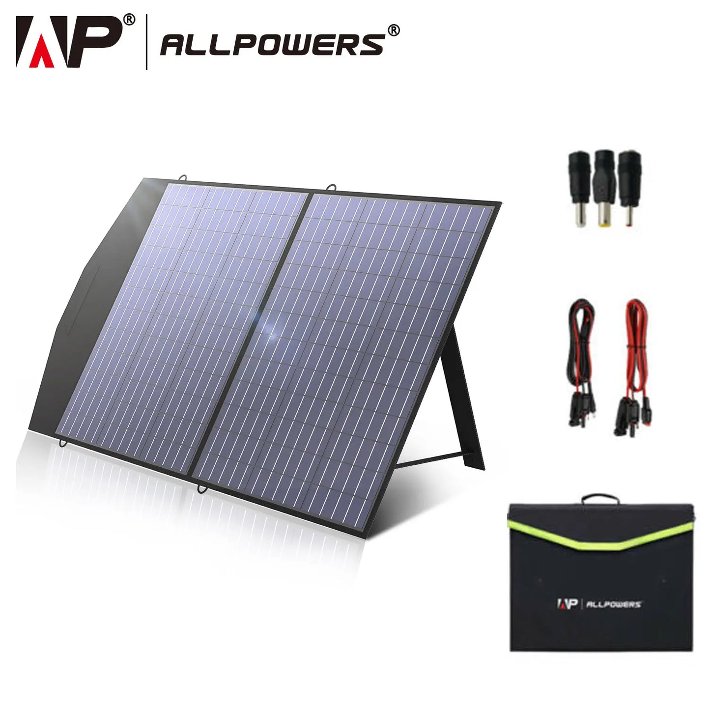 ALLPOWERS 18V Foldable Solar Panel,  60/100/140/200W Mobile Solar Charger for Power Supply, Laptop, Solar Generator, Fishing