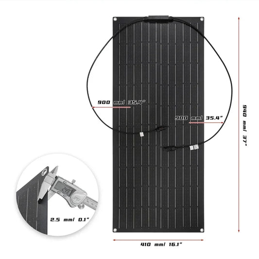 600W 300W Solar Panel 18V Flexible Solar Cell Outdoor Battery Power Charger for Household Camping Yacht Motorhome Car RV Boat