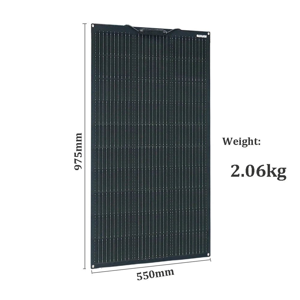 Pannello solare flessibile fotovoltaico 12V 400W 200W 100W, caricabatterie 12V per camper, roulotte, barca, casa, balcone, viaggio, impermeabile.
