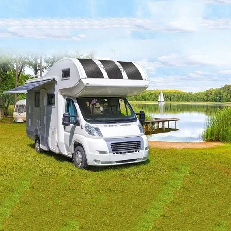 600W 300W Solar Panel 18V Flexible Solar Cell Outdoor Battery Power Charger for Household Camping Yacht Motorhome Car RV Boat