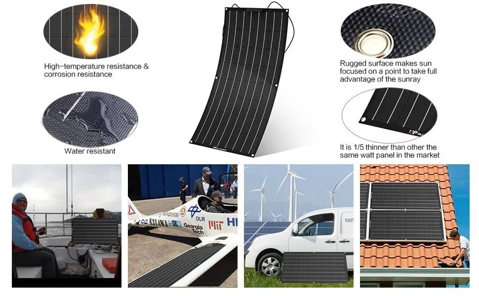 1500W 3000W Solar Panel 1000W Solar High Efficiency Portable Power Bank Flexible Charging Outdoor Solar Cells For Home Camping