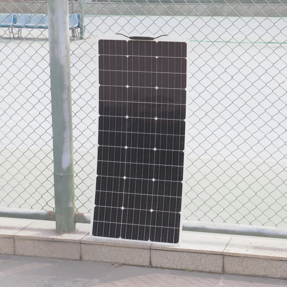 Pannello solare flessibile fotovoltaico 12V 400W 200W 100W, caricabatterie 12V per camper, roulotte, barca, casa, balcone, viaggio, impermeabile.