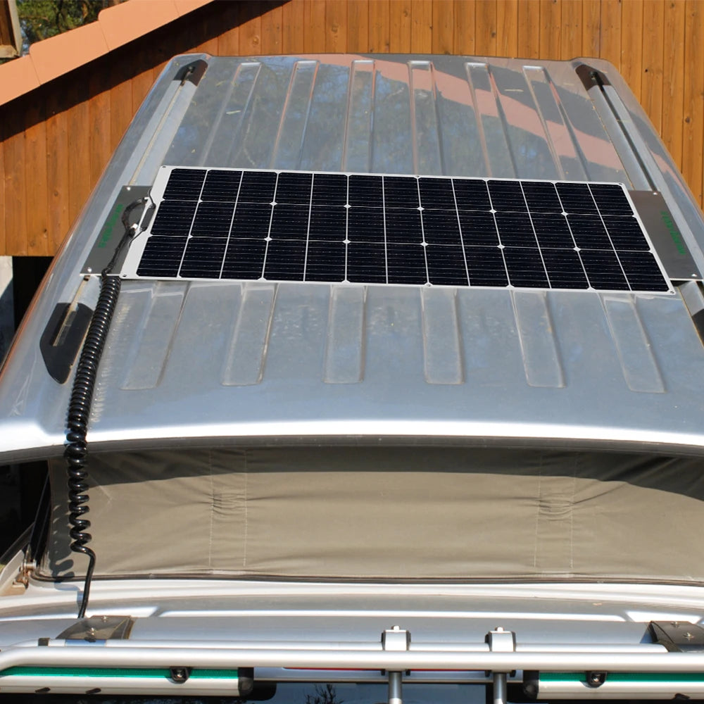 Pannello solare flessibile fotovoltaico 12V 400W 200W 100W, caricabatterie 12V per camper, roulotte, barca, casa, balcone, viaggio, impermeabile.