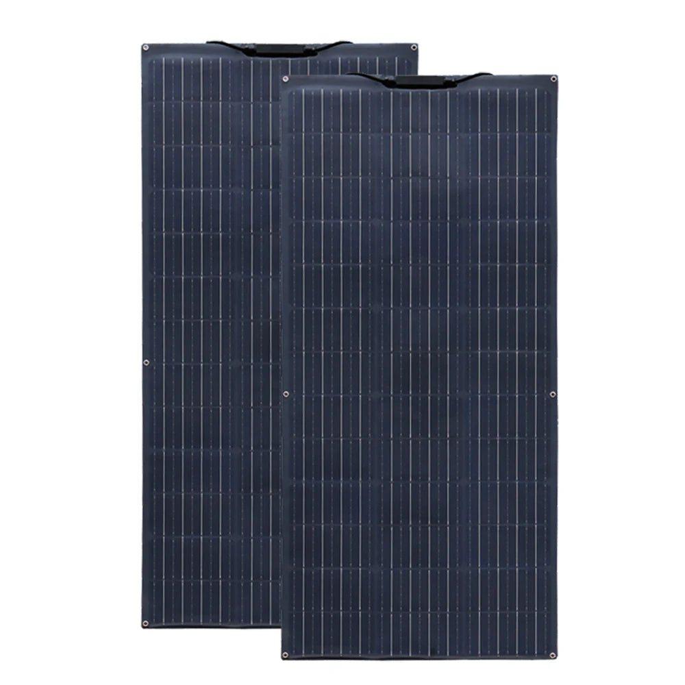 Pannello Solare Flessibile 280W / 140W 12V – Kit Completo Sistema Fotovoltaico per Casa, Auto, Tetto di Camper o RV – Magazzino UE, Spedizione con DHL.
