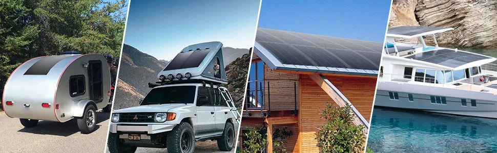 Pannello Solare Flessibile Renogy 100W, 12 Volt – Pannello Solare Semiflessibile Pieghevole Monocristallino per Sistemi Solari Off-Grid, ideale per uso marino.