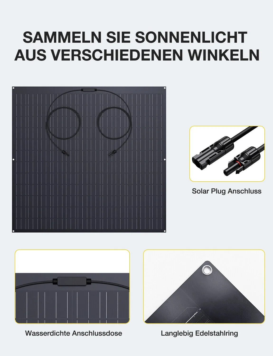 NUOVO! Pannello Solare Flessibile 240W / 480W con Rivestimento ETFE – Celle Monocristalline, Caricabatterie 12V per Auto, Camper, Barca, Campeggio e Sistemi Off-Grid.