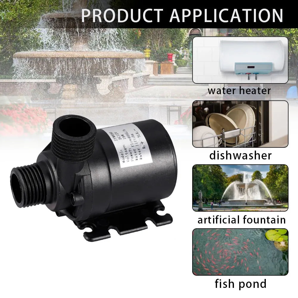 100W 800L/H Solar Panel Power Bank WaterPump Set Ultra-quiet Submersible Water Pump Motory Fish Pond Garden Fountain Decoration