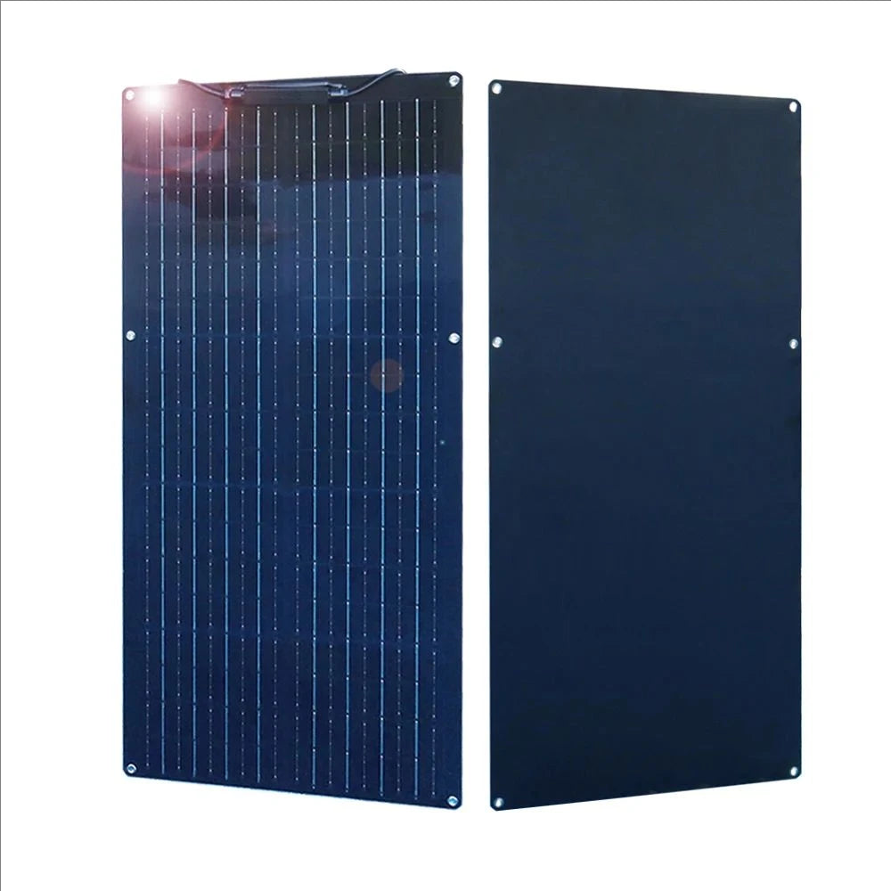 Pannello solare flessibile fotovoltaico 12V 400W 200W 100W, caricabatterie 12V per camper, roulotte, barca, casa, balcone, viaggio, impermeabile.