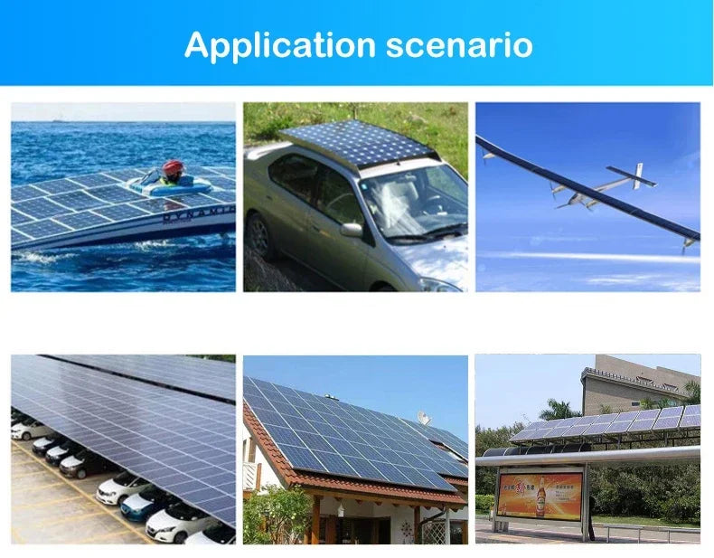 600W 300W Solar Panel 18V Flexible Solar Cell Outdoor Battery Power Charger for Household Camping Yacht Motorhome Car RV Boat