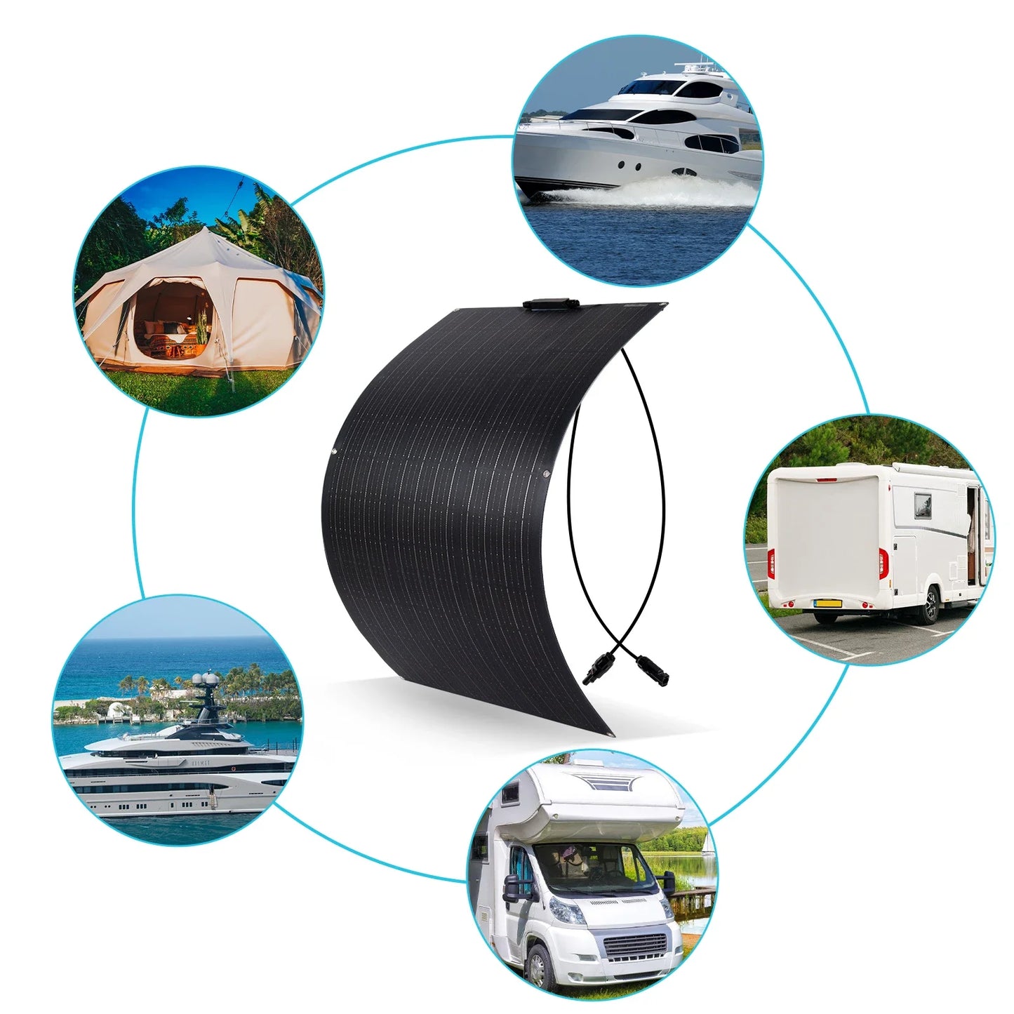 1500W 3000W Solar Panel 1000W Solar High Efficiency Portable Power Bank Flexible Charging Outdoor Solar Cells For Home Camping