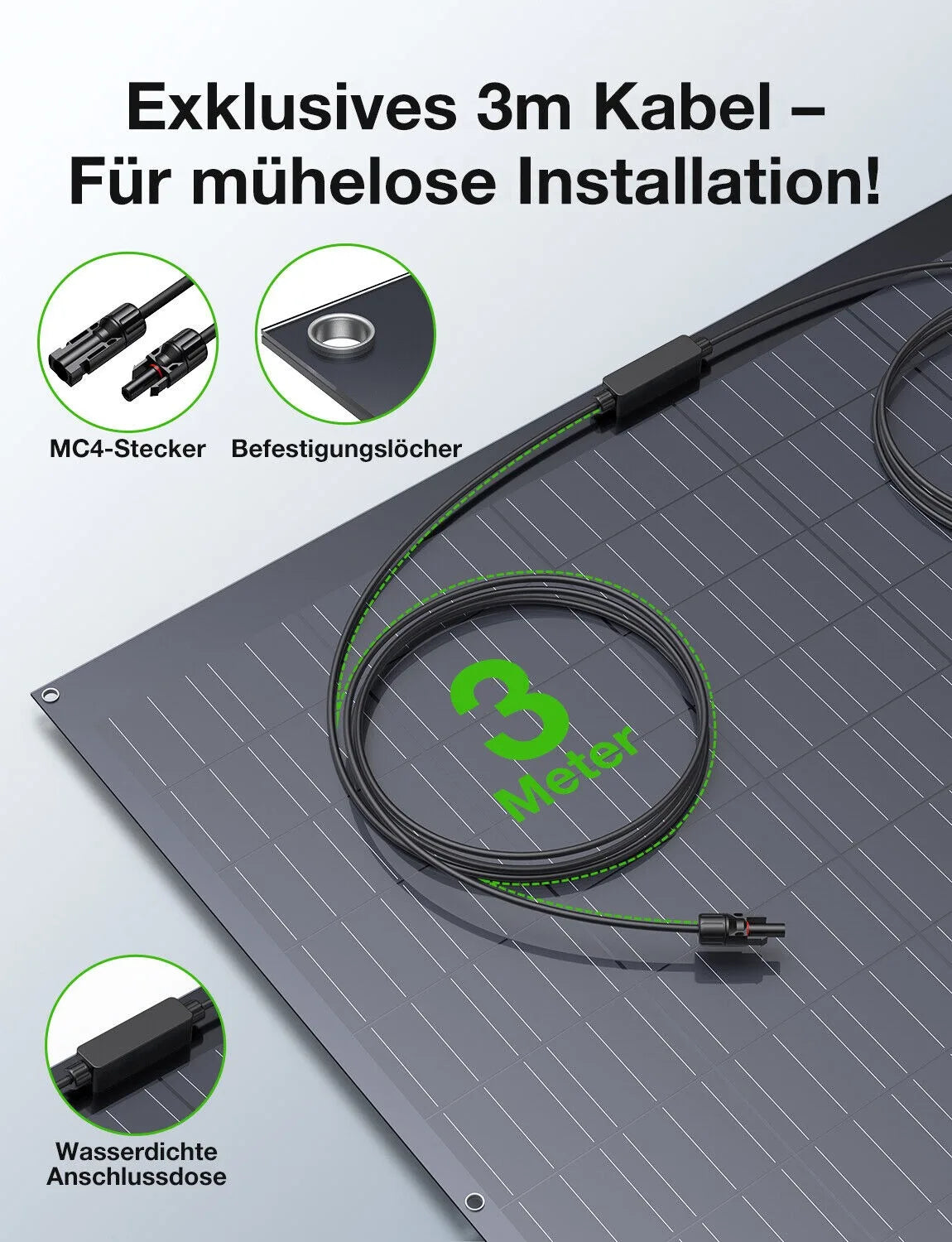 NUOVO! Pannello Solare Flessibile 240W / 480W con Rivestimento ETFE – Celle Monocristalline, Caricabatterie 12V per Auto, Camper, Barca, Campeggio e Sistemi Off-Grid.
