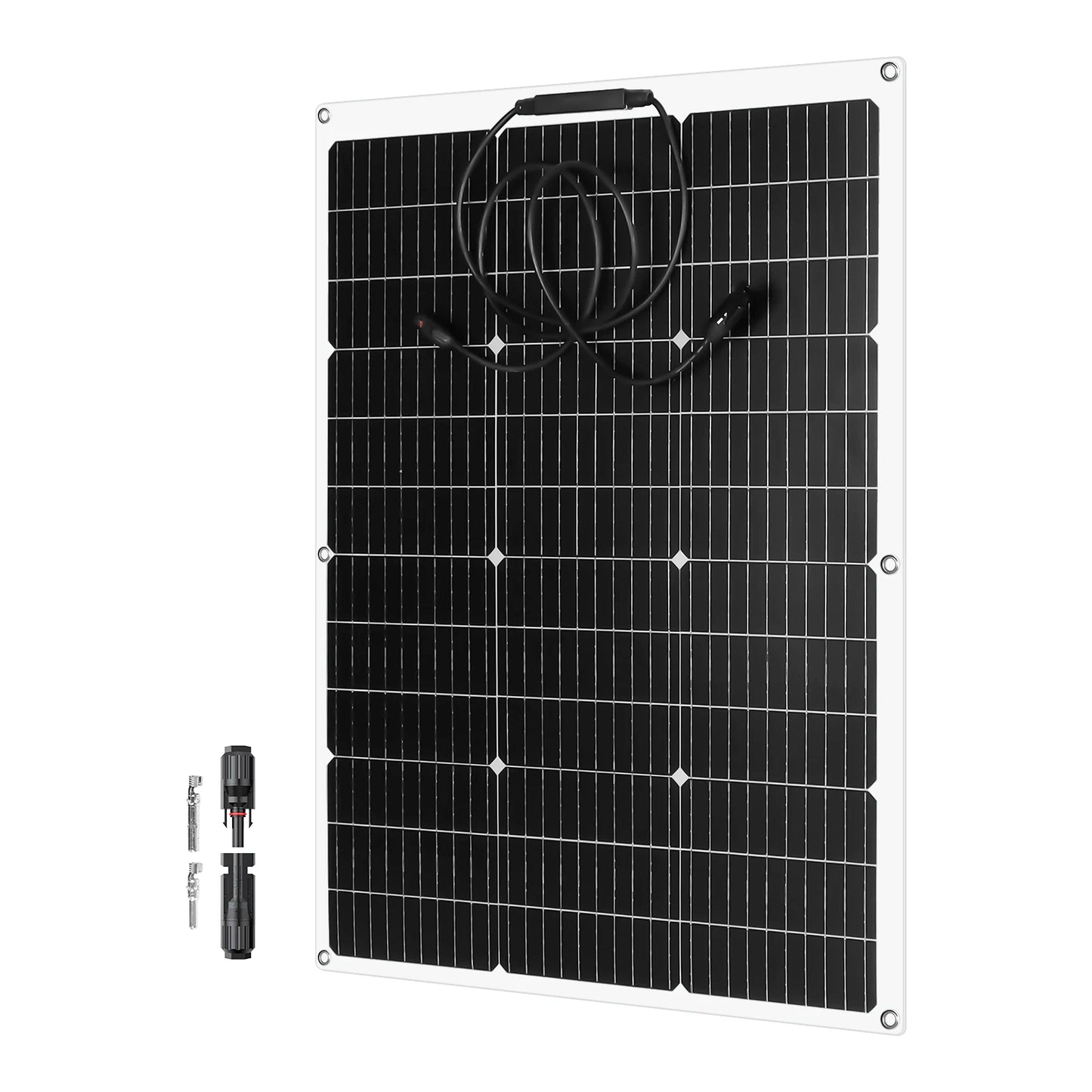 PowMr 2PCS 80W Solar Panel Kit 12V/18V Series 24V Flexible Solar Panel Camping Battery Supply Car Yacht RV Boat Solar Cell Power