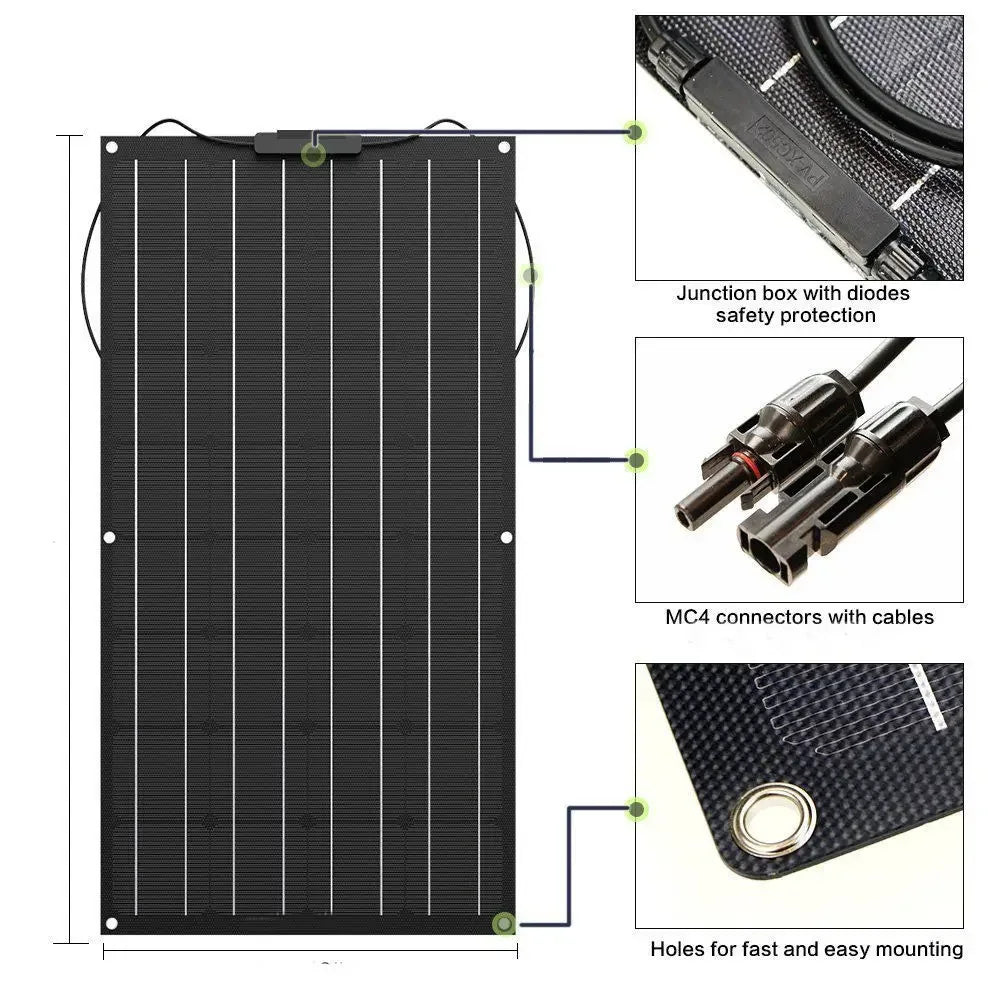 1500W 3000W Solar Panel 1000W Solar High Efficiency Portable Power Bank Flexible Charging Outdoor Solar Cells For Home Camping