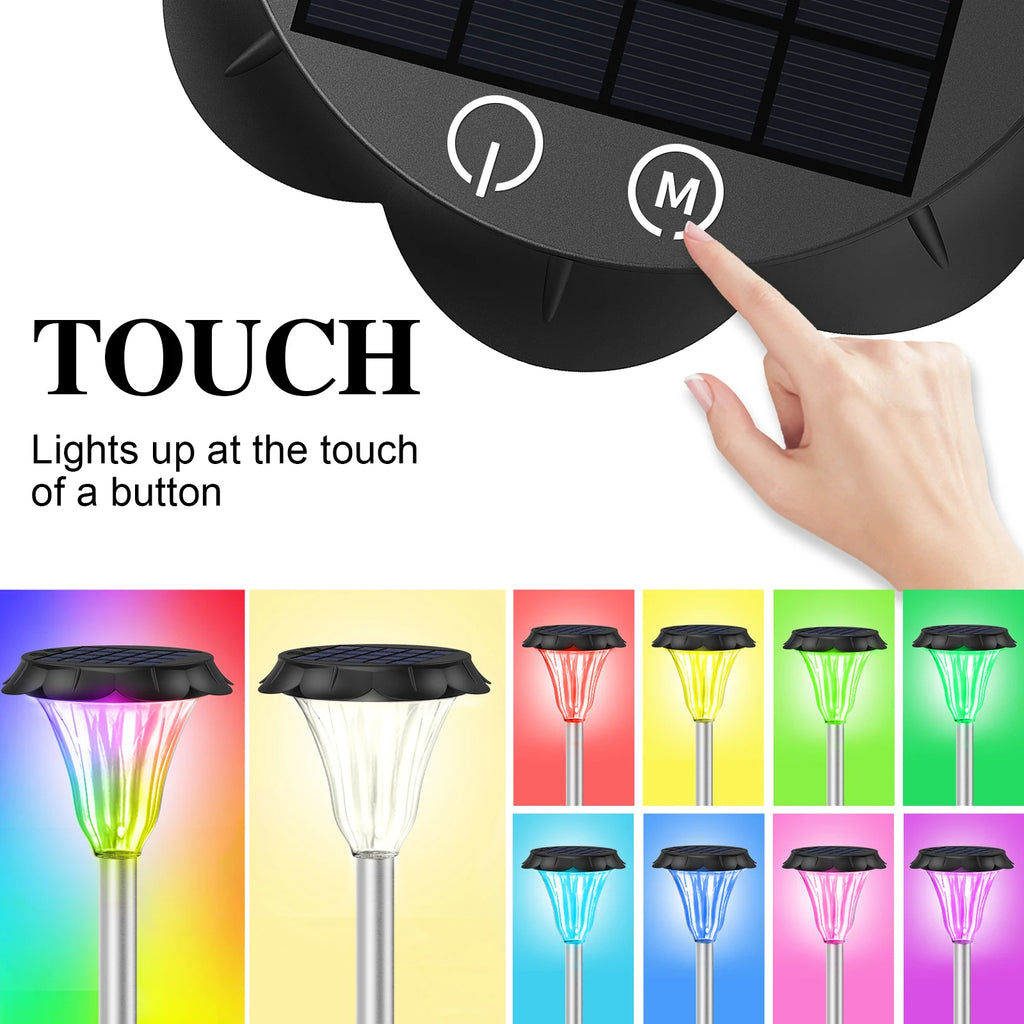 Paletti LED Solari RGB Acciaio Inox IP65