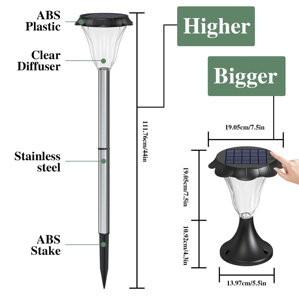 Paletti LED Solari RGB Acciaio Inox IP65