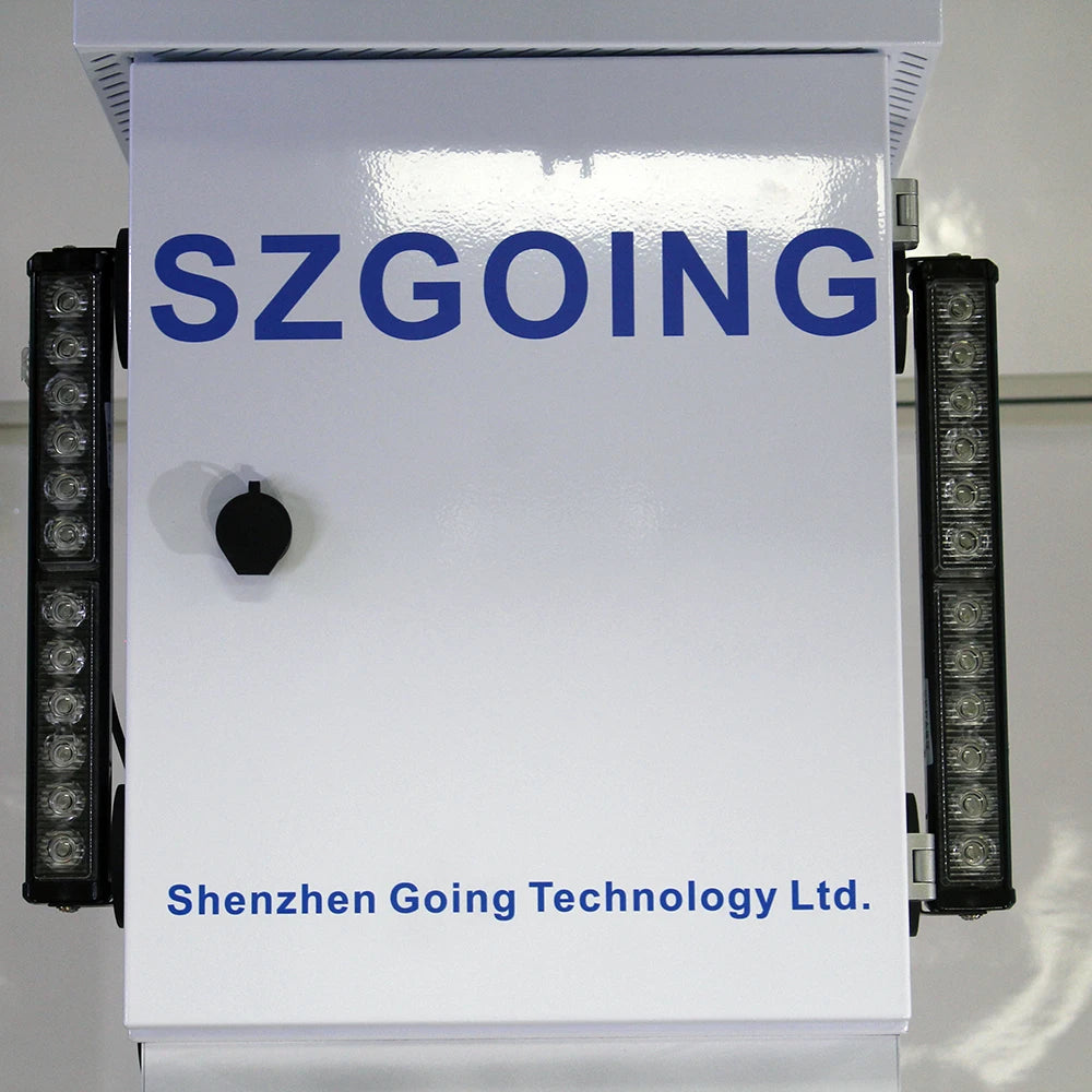 SZGOING Farm Wireless Outdoor Perimeter Security Alarm Light System Dual Solar Panel 8MP CMOS CCTV Surveillance Wide Angle