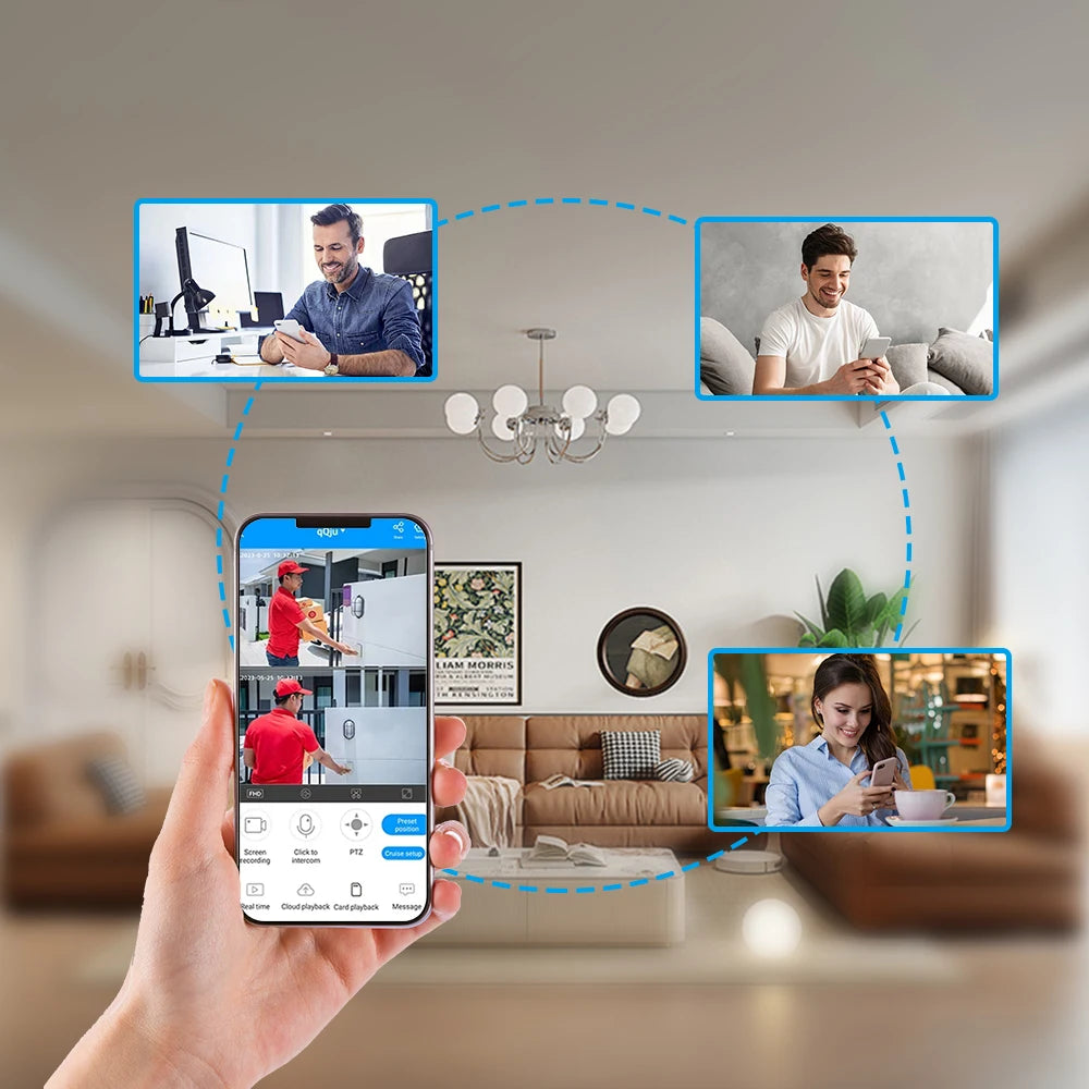 Solar Powered Cctv Camera System Outdoor Wireless IP65 Waterproof 3W Solar Panel Smart Security Camera