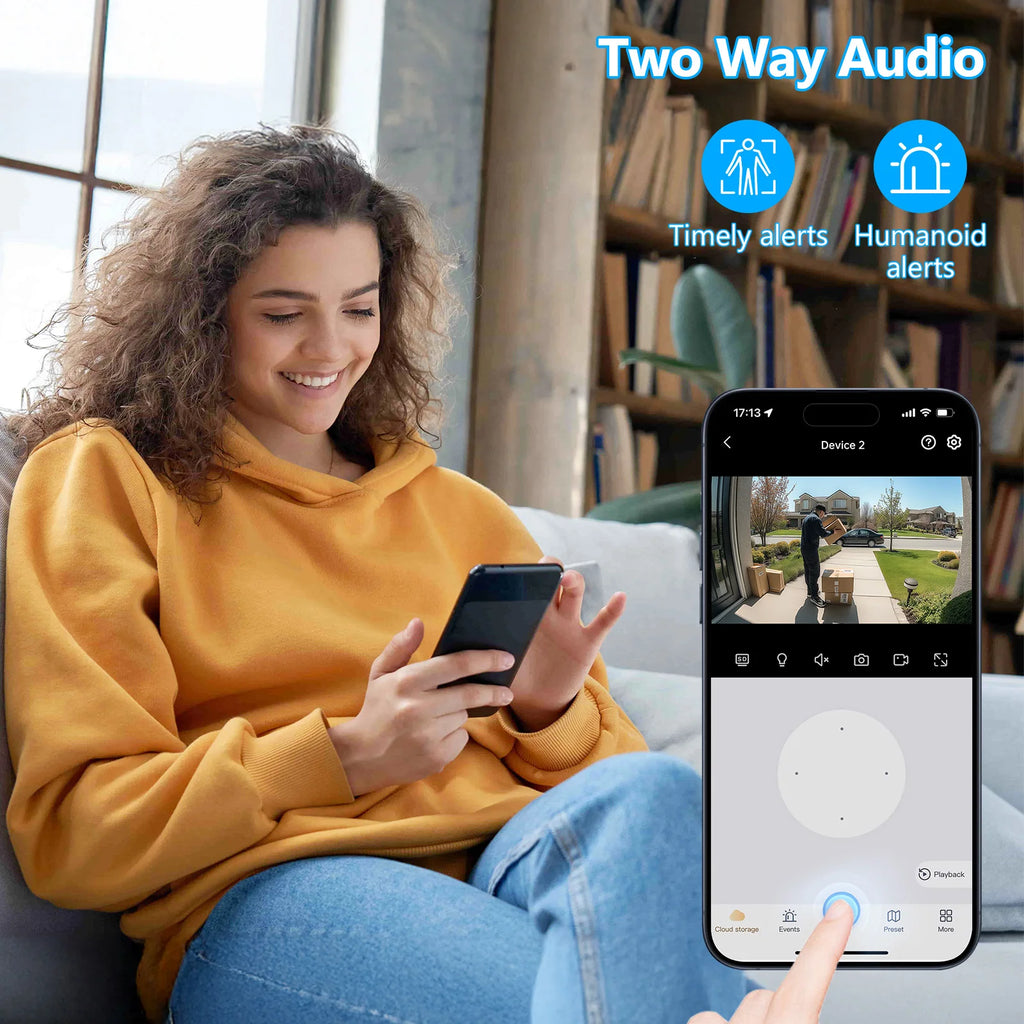 WESECUU Hot Selling 3MP Low Power Wireless Solar Panel IP Camera PIR WiFi Rechargeable Battery Security Outdoor Camera