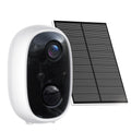 WESECUU Hot Selling 3MP Low Power Wireless Solar Panel IP Camera PIR WiFi Rechargeable Battery Security Outdoor Camera