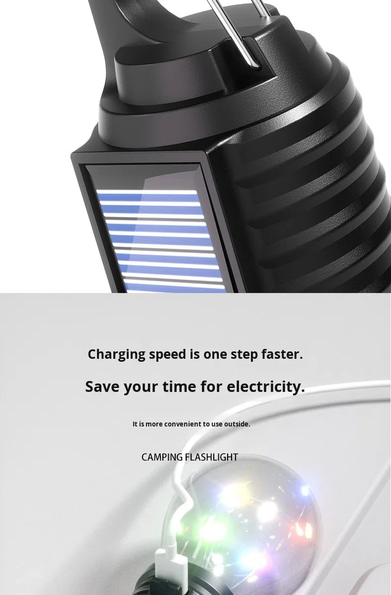 Lampadina LED Solare Ricaricabile da Campeggio