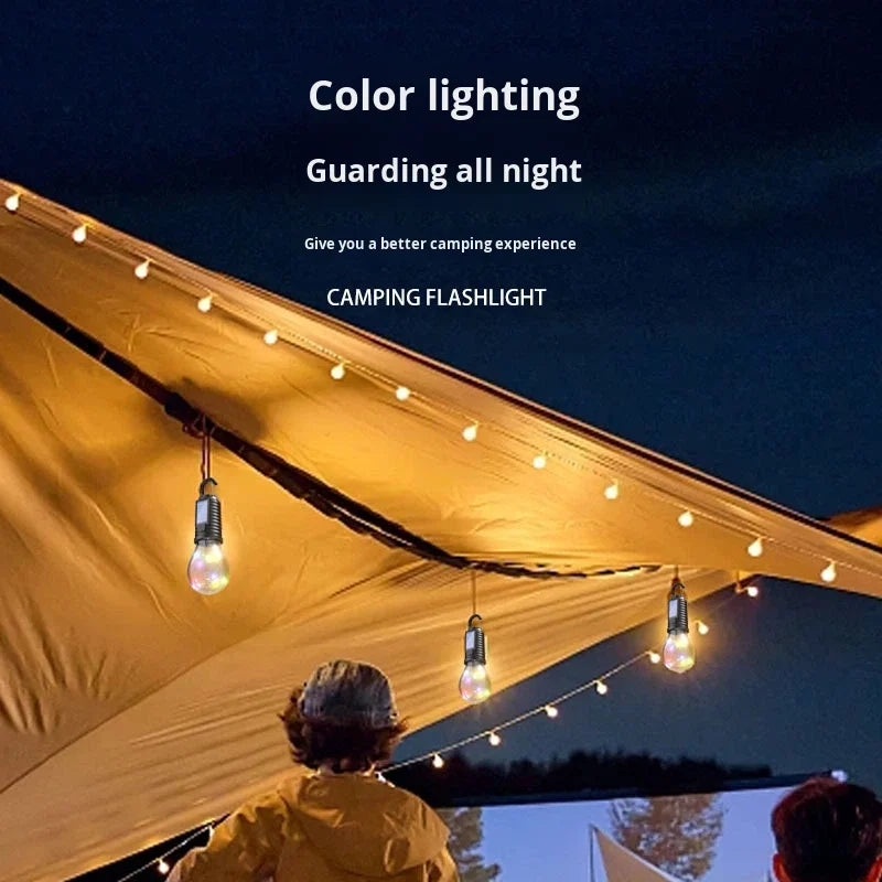 Lampadina LED Solare Ricaricabile da Campeggio