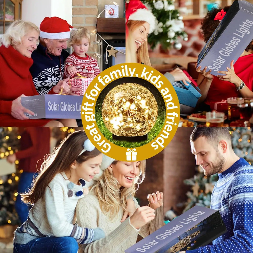 Lampada Solare da Giardino Globo Vetro IP55