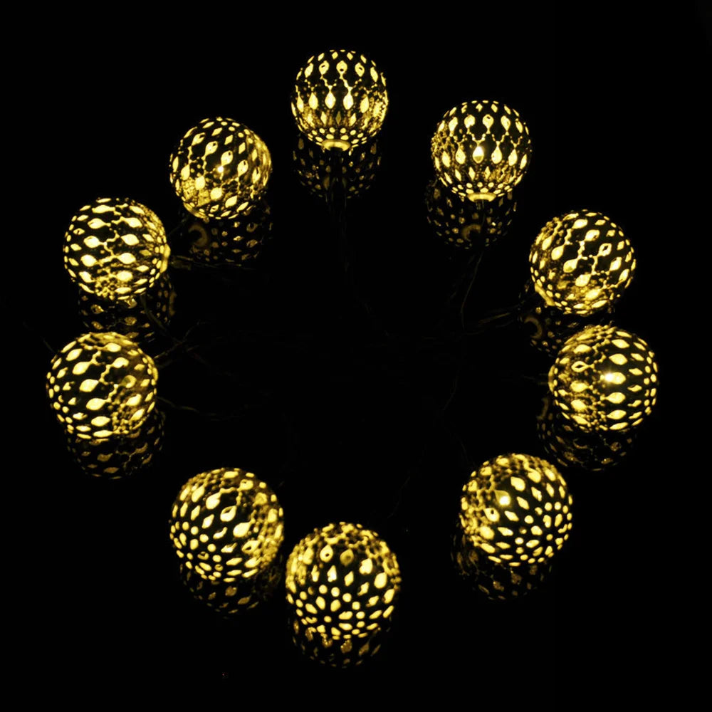 Catena Luci LED Solare Marocco 20LED IP65