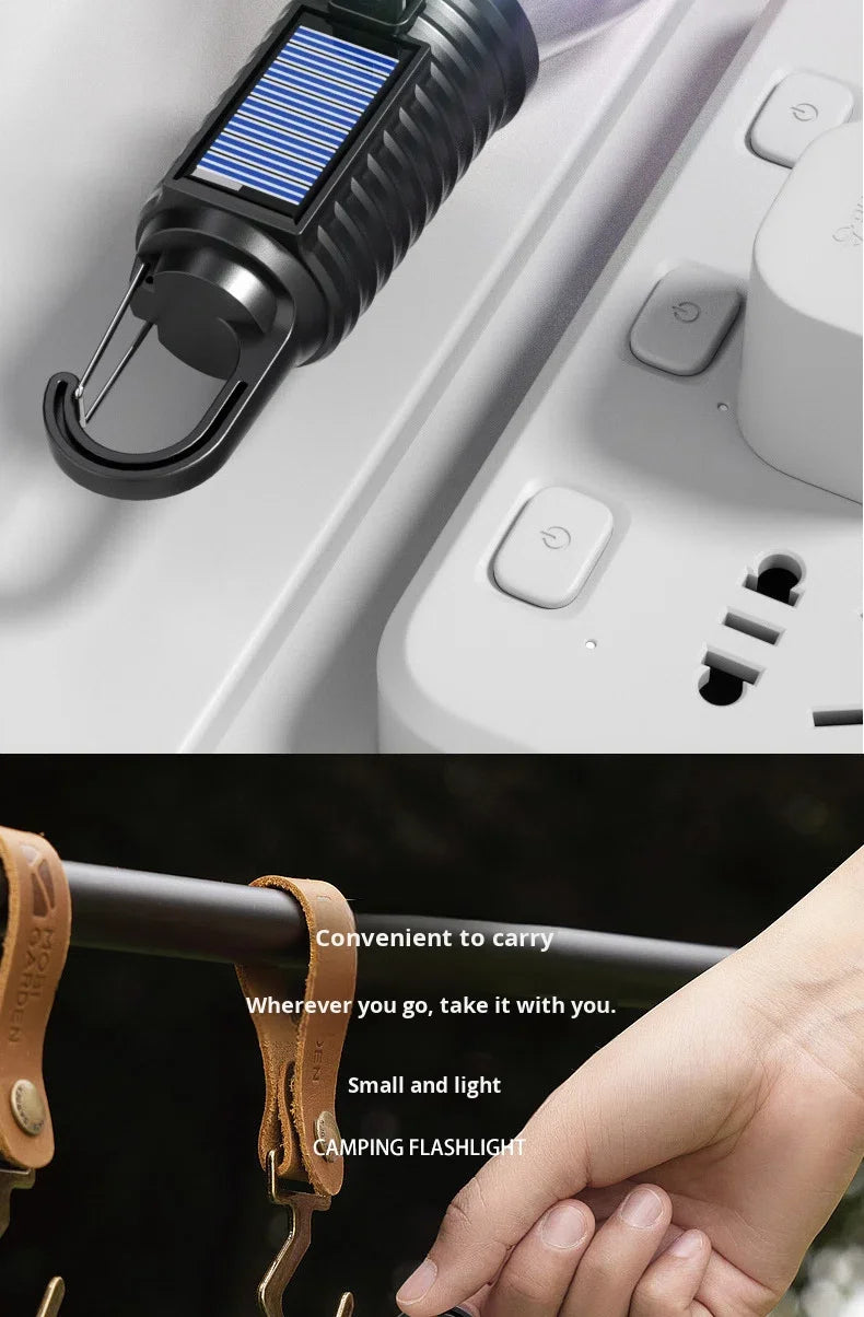 Lampadina LED Solare Ricaricabile da Campeggio