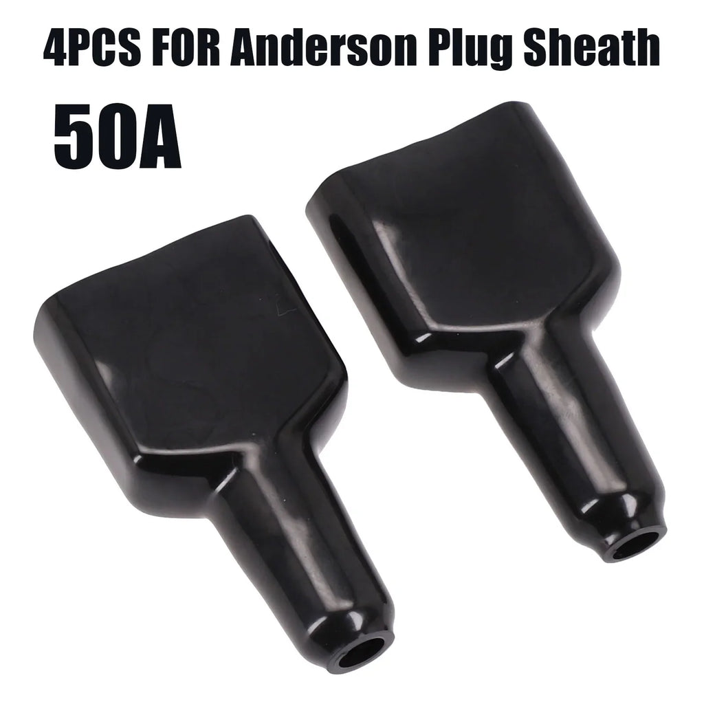 4PCS waterproof 50A Anderson connector plug with embedded dust-proof solar panel cable sheath, suitable for wiring accessories