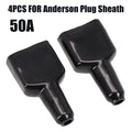 4PCS waterproof 50A Anderson connector plug with embedded dust-proof solar panel cable sheath, suitable for wiring accessories