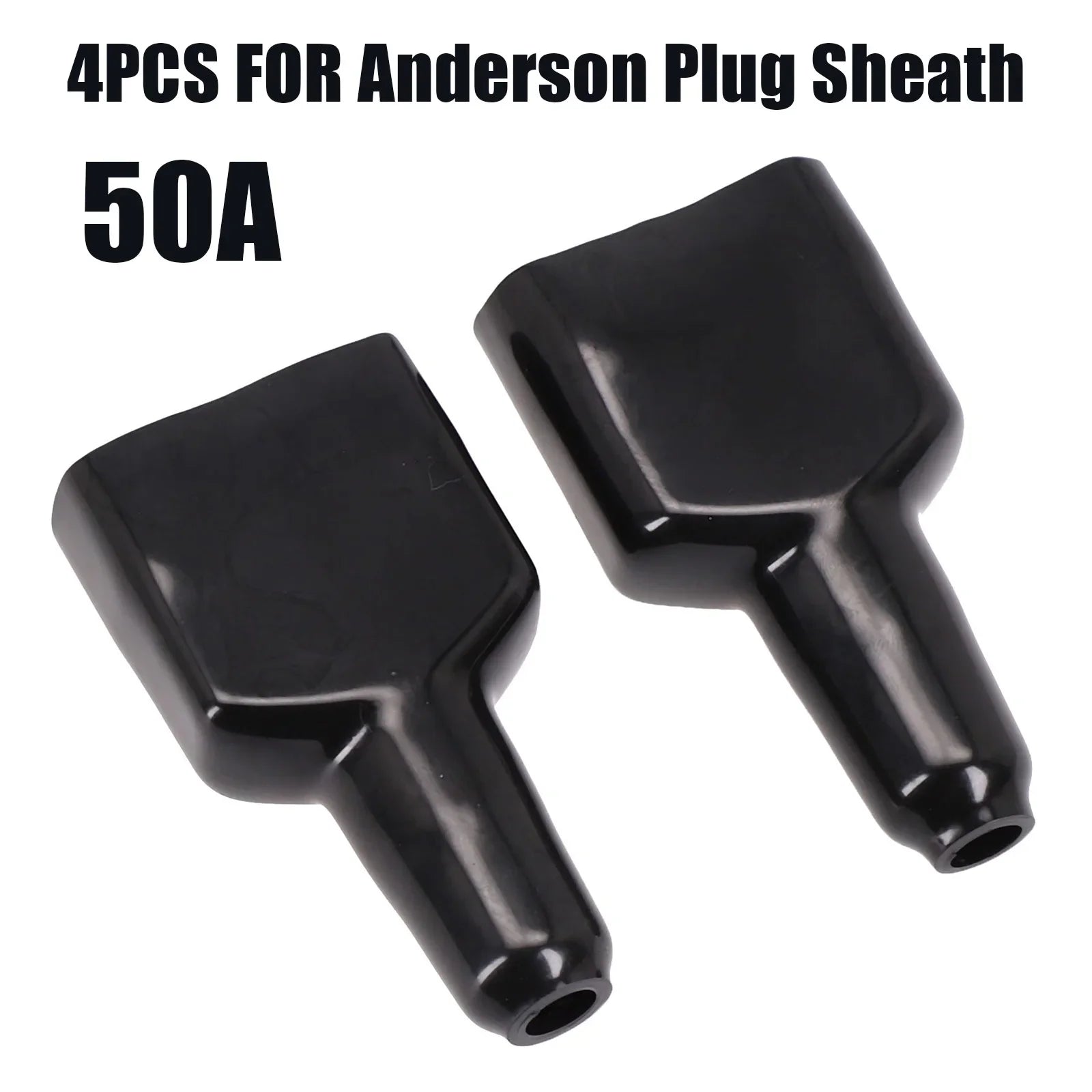 4PCS waterproof 50A Anderson connector plug with embedded dust-proof solar panel cable sheath, suitable for wiring accessories