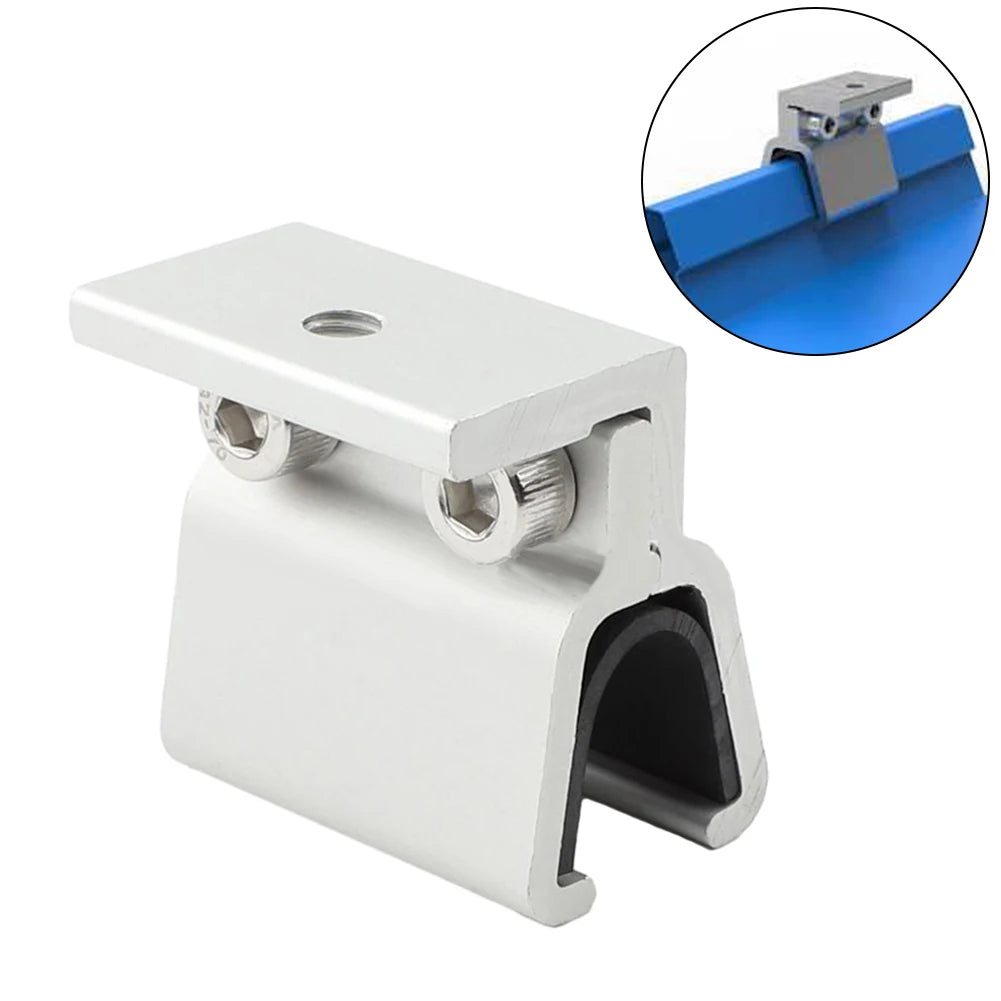 Seam Clamp Solar Panel Clip Accessorie Aluminum Alloy Fixing Fixture Mounting Photovoltaic Bracket Roof Corner