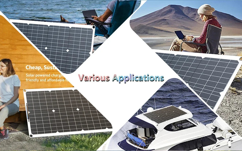 6KW 4KW Flexible Solar Panel Kit – 110V/220V Output, 12V Charger & Pure Sine Wave Inverter, Off-Grid Power for Home &  Outdoor