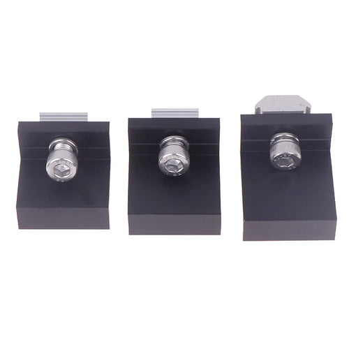 10pcs Solar Panel Mounting Fixing Clamp Adjustable Bracket End & Mid Clamp PV Panel Clip For Solar Panel PV Install Accessories