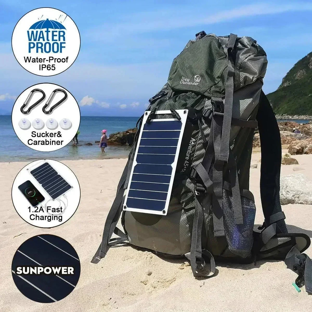 35W Foldable Solar Charger Dual USB with Smart Charge Tech for Power Bank,iPhone,Camping,RV,Emergency&Outdoor Travel Accessories