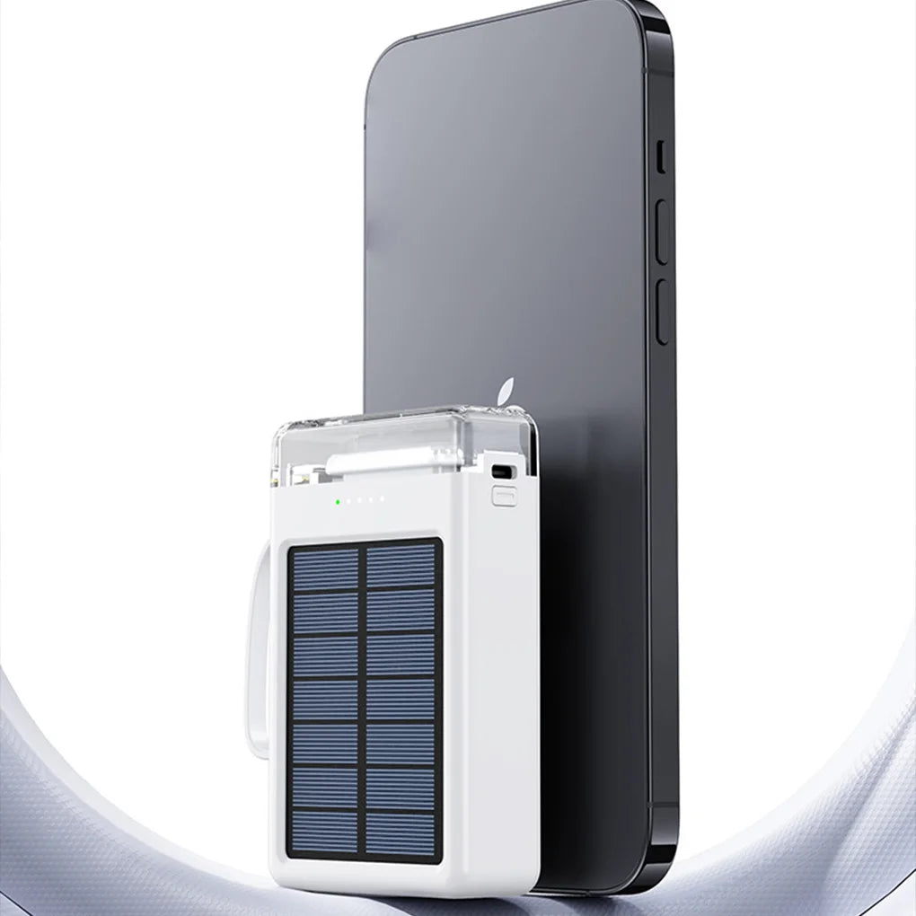 10000mAh Solar Power Bank Fast Charging Solar External Battery for Outdoor Travel Large Capacity Solar Powerbank