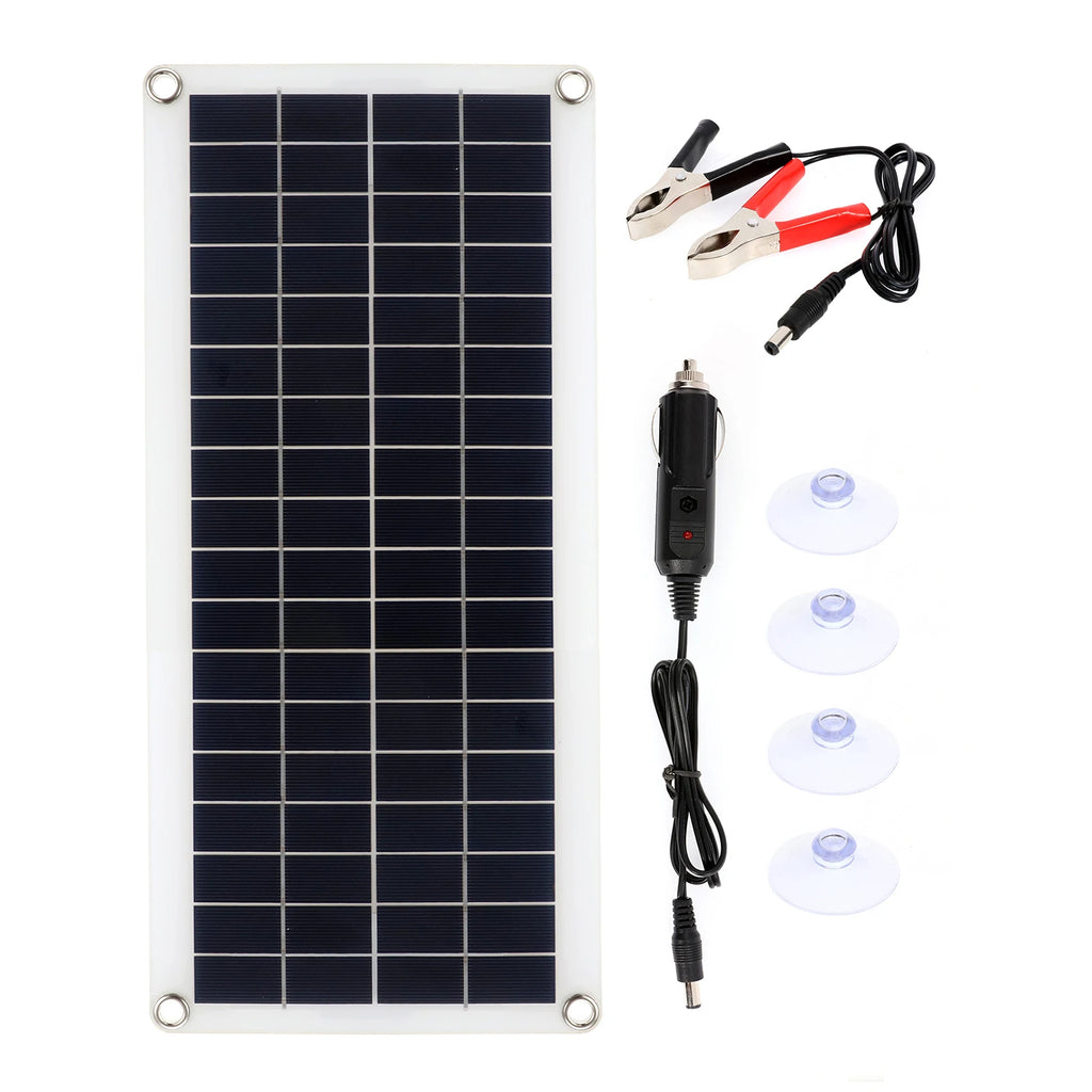 Solar Panel Kit 30W 12V Dual USB Output Solar Cells Solar Panel 20A 30A 40A 50A Controller For Car Yacht Battery Boat Charger