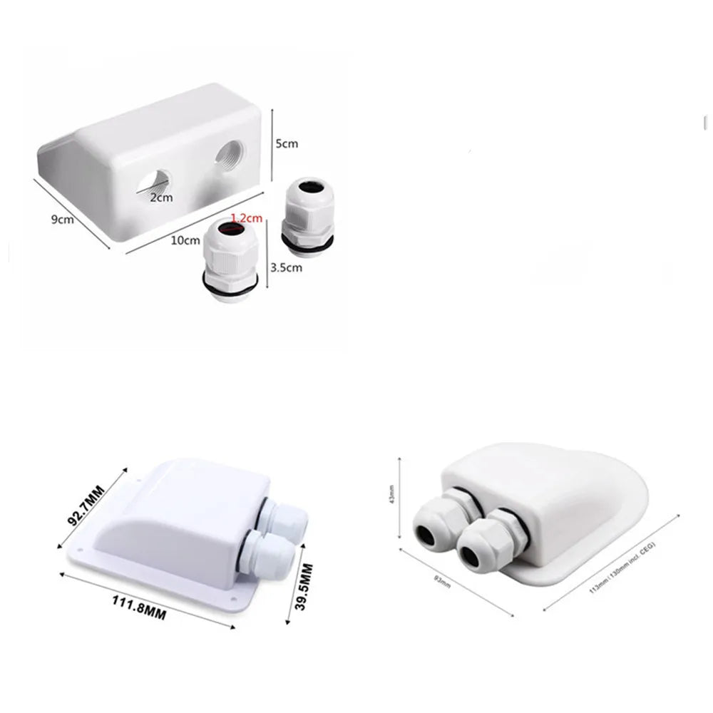 Camper Accessories Caravan Solar Car Junction Box Roof Wire Entry Solar Cable Motorhome Junction Box RV Caravan Accessories