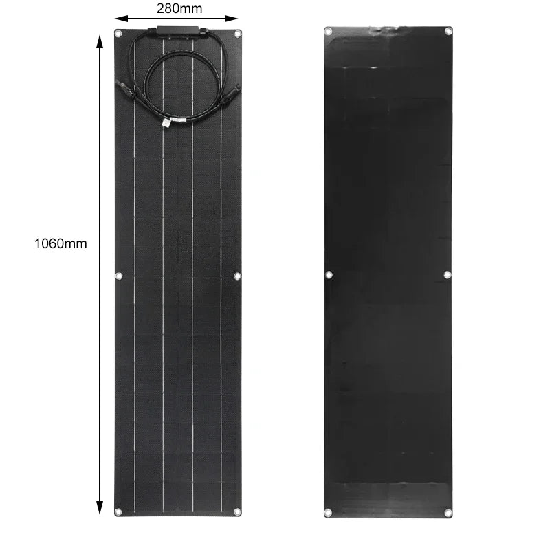 300 Watt Flexible Solar Panel Kit 12V 300W 600W High Efficiency Monocrystalline Silicon Cells PV Panels Solar Power System
