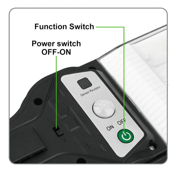 2025 350000LM Outdoor Solar Lights Motion Sensor Solar Waterproof Security Wall Lighting Garden Wall Courtyard Path Lighting