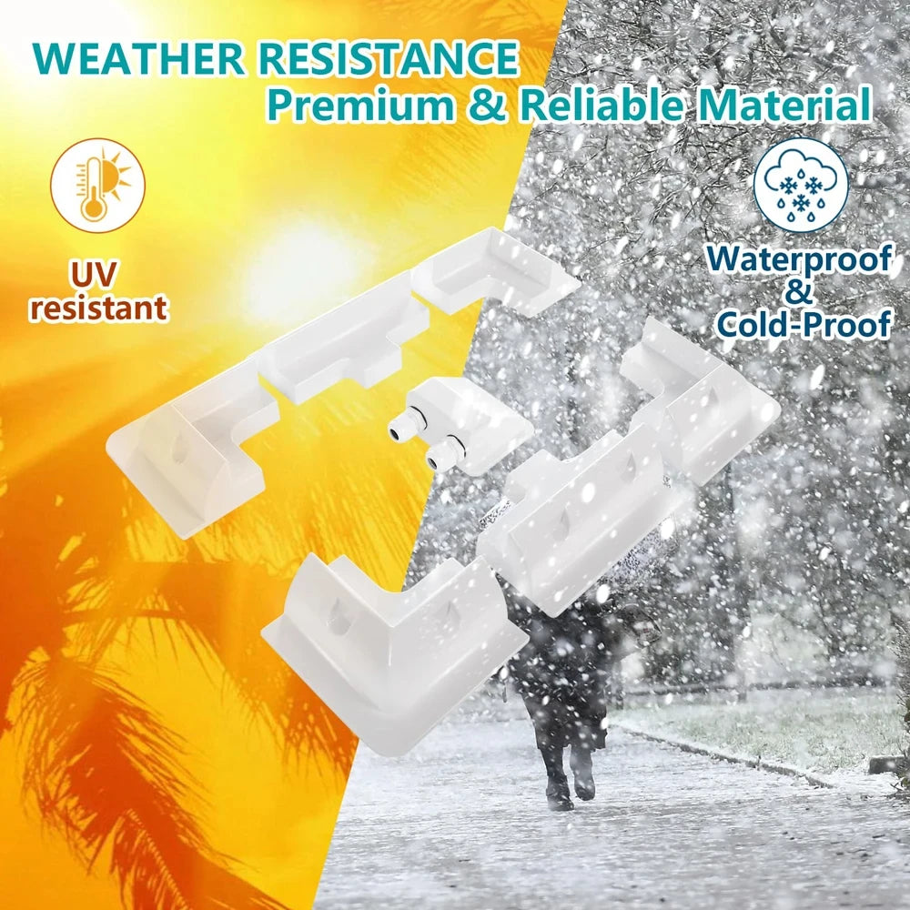 Solar Panel Mounting Fixing Bracket Kit Wire Box RV Roof Top Solar PV ABS Supporting Holder For Caravan Camper Boat Motorhomes