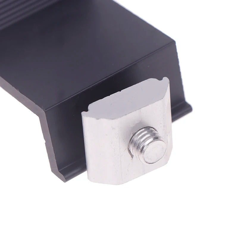 10pcs Solar Panel Mounting Fixing Clamp Adjustable Bracket End & Mid Clamp PV Panel Clip For Solar Panel PV Install Accessories