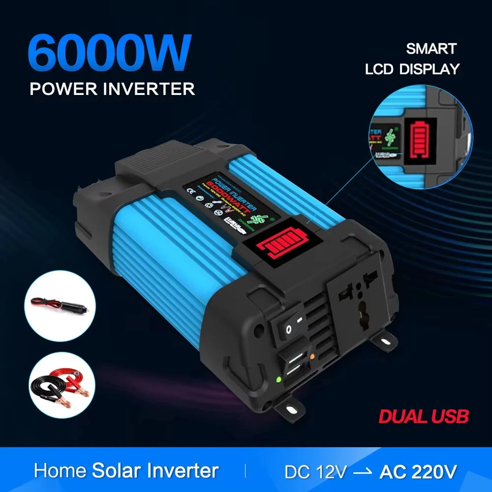 6KW 4KW Flexible Solar Panel Kit – 110V/220V Output, 12V Charger & Pure Sine Wave Inverter, Off-Grid Power for Home &  Outdoor