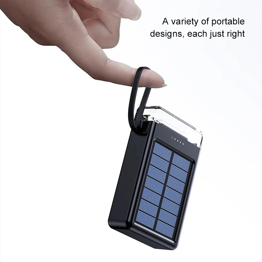 10000mAh Solar Power Bank Fast Charging Solar External Battery for Outdoor Travel Large Capacity Solar Powerbank