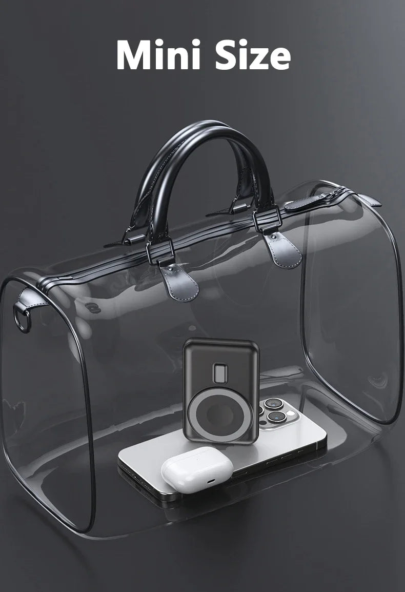 Solar Power Bank 10000mAh Magnetic Wireless Charger Magsafe Powerbank for iPhone 16 15 14 13 Mini Portable Charger Spare Battery