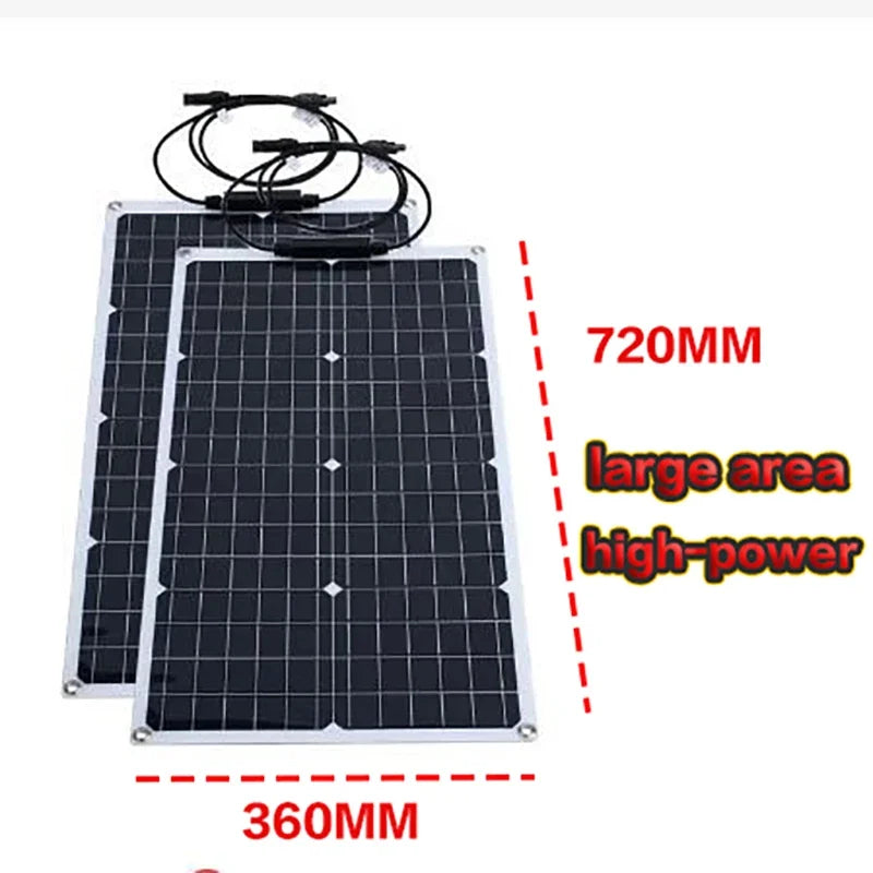 6000W Solar Panel Inverter Kit Solar Controller Waterpfoof Camping Solar Power 110V-220V Generation Intelligent Charging Board