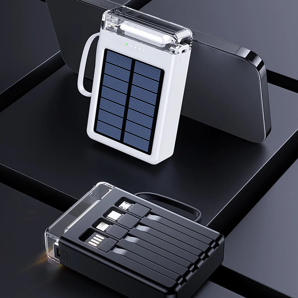 10000mAh Solar Power Bank Fast Charging Solar External Battery for Outdoor Travel Large Capacity Solar Powerbank