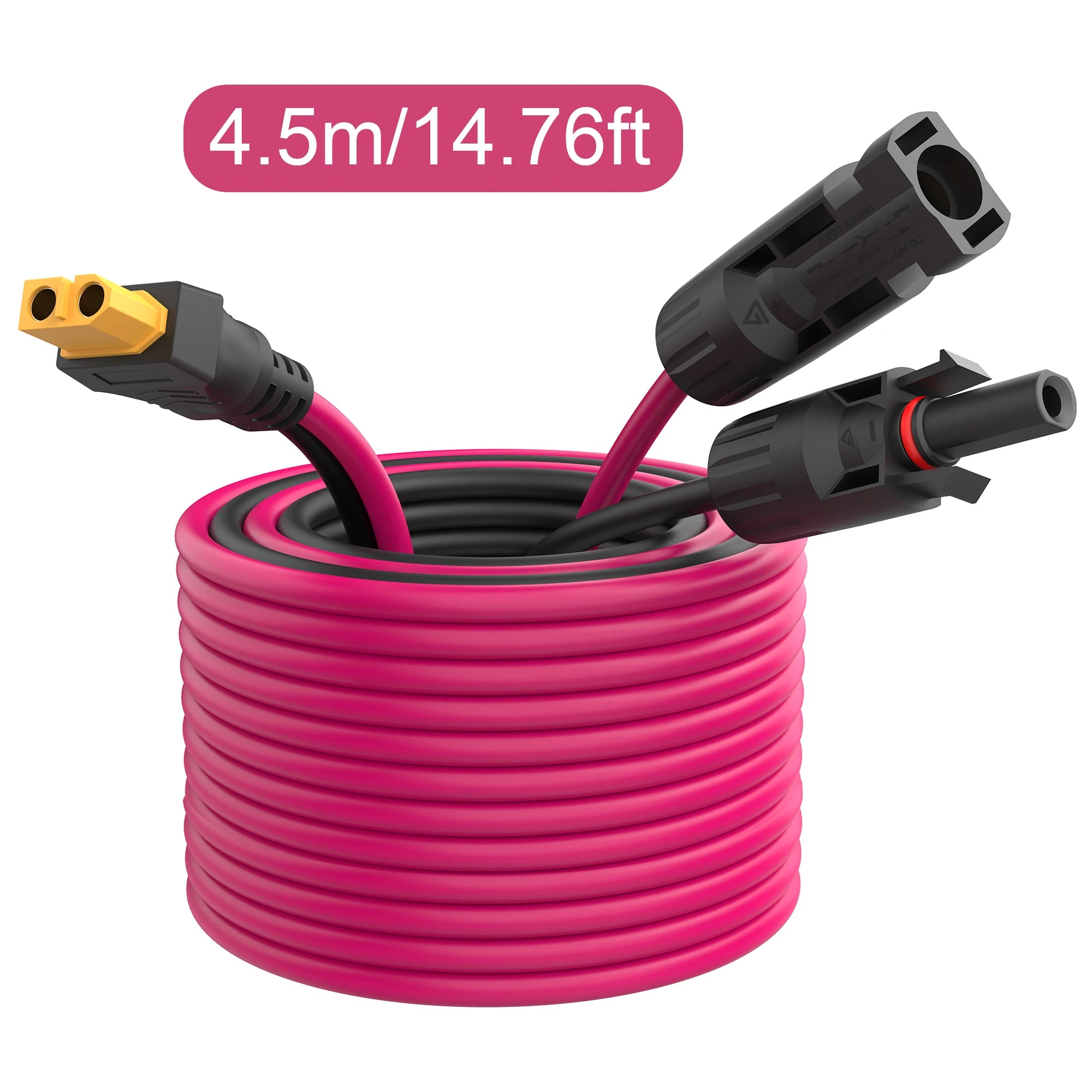 Solar to XT60 extension cable 12AWG 30A solar connector to XT60 adapter cable suitable for solar panel to portable power station