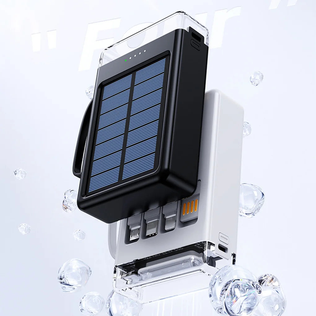 10000mAh Solar Power Bank Fast Charging Solar External Battery for Outdoor Travel Large Capacity Solar Powerbank