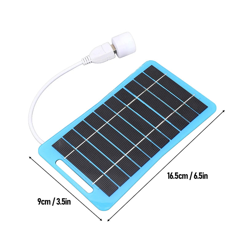 2W 5W Solar Panel With USB Waterproof Outdoor Hiking And Camping Portable Battery Mobile Phone Charging Bank Charging Panel 5V